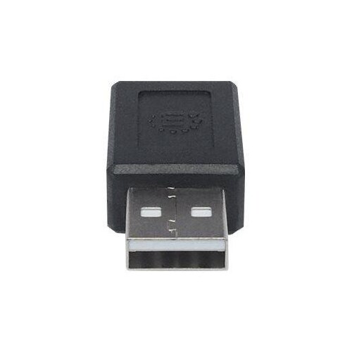 IC Intracom Manhattan USB-C to USB-A Adapter, Female to Male, 480 Mbps (USB 2.0) Produktbild Additional View 3 L