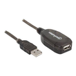 Manhattan USB-A to USB-A Extension Cable, 20m, Male to Female, Active, 480 Mbps (USB 2.0) Produktbild Additional View 3 S