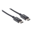 Manhattan DisplayPort 1.2 Cable, 4K@60hz, 2m, Male to Male, With Latches, Fully Shielded, Black, Lif Produktbild Additional View 1 S