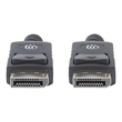 Manhattan DisplayPort 1.2 Cable, 4K@60hz, 2m, Male to Male, With Latches, Fully Shielded, Black, Lif Produktbild Additional View 2 S