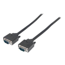 Manhattan VGA Monitor Cable, 3m, Black, Male to Male, HD15, Cable of higher SVGA Specification (full Produktbild