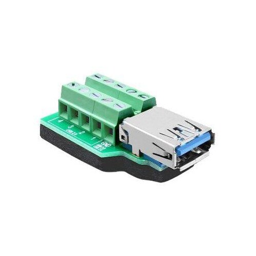 Delock USB-Adapter - 10-poliger Anschlussblock (W) Produktbild Front View L