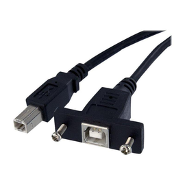 StarTech.com 30 cm USB B auf B Kabel zur Slotbelch Montage - Buchse/Stecker - USB-Kabel - USB Typ B Produktbild