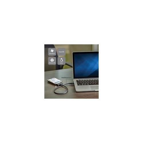 StarTech.com USB 3.1 auf 2,5 (6,4cm) SATA III Adapter Kabel mit UASP - USB 3.1 zu SATA SSD/HDD Konve Produktbild Additional View 3 L