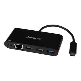 StarTech.com 3 Port USB 3.0 Hub mit Gigabit Ethernet und Stromversorgung Produktbild