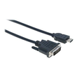 Manhattan HDMI to DVI-D 24+1 Cable, 5m, Male to Male, Black, Dual Link, Compatible with DVD-D, Lifet Produktbild Additional View 2 S
