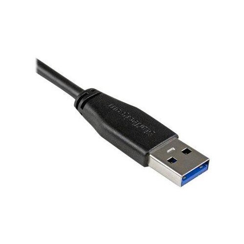 StarTech.com 1m Slim Micro USB 3.0 Kabel rechtsgewinkelt - USB 3.1 Gen 1 (5 Gbit/s) Produktbild Additional View 1 L