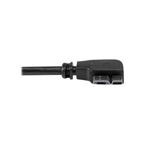 StarTech.com 1m Slim Micro USB 3.0 Kabel rechtsgewinkelt - USB 3.1 Gen 1 (5 Gbit/s) Produktbild Additional View 3 L