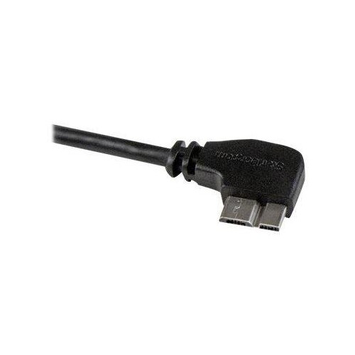 StarTech.com 1m Slim Micro USB 3.0 Kabel rechtsgewinkelt - USB 3.1 Gen 1 (5 Gbit/s) Produktbild Additional View 4 L