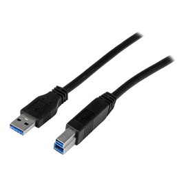 StarTech.com 2m zertifiziertes USB 3.0 SuperSpeed Kabel A auf B - Schwarz - USB 3 Anschlusskabel - S Produktbild