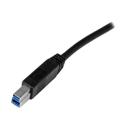 StarTech.com 2m zertifiziertes USB 3.0 SuperSpeed Kabel A auf B - Schwarz - USB 3 Anschlusskabel - S Produktbild Additional View 1 L