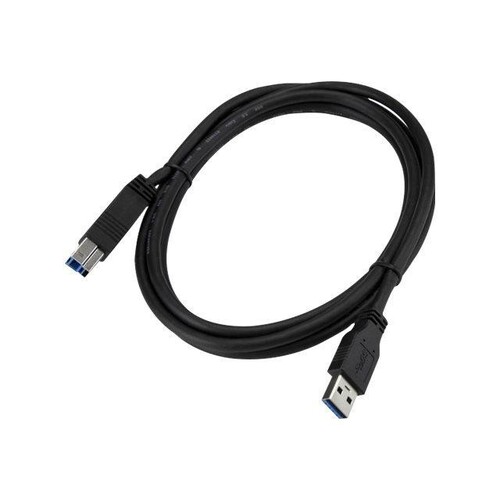 StarTech.com 2m zertifiziertes USB 3.0 SuperSpeed Kabel A auf B - Schwarz - USB 3 Anschlusskabel - S Produktbild Additional View 2 L