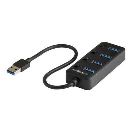 StarTech.com 4 Port USB 3.0 Hub - 4x USB-A mit individuellen An/Aus-Schaltern Produktbild