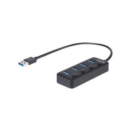 StarTech.com 4 Port USB 3.0 Hub - 4x USB-A mit individuellen An/Aus-Schaltern Produktbild Additional View 4 L