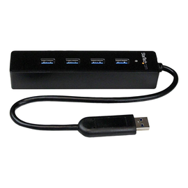 StarTech.com 4 Port USB 3.0 SuperSpeed Hub - Schwarz Produktbild
