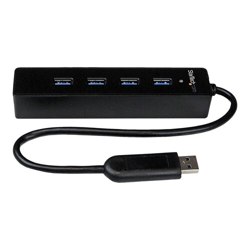 StarTech.com 4 Port USB 3.0 SuperSpeed Hub - Schwarz Produktbild