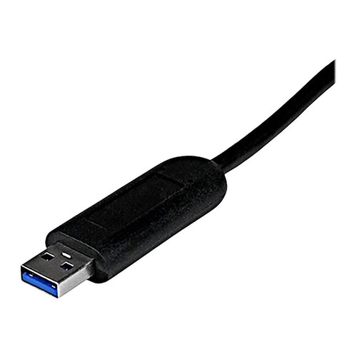 StarTech.com 4 Port USB 3.0 SuperSpeed Hub - Schwarz Produktbild Additional View 2 L