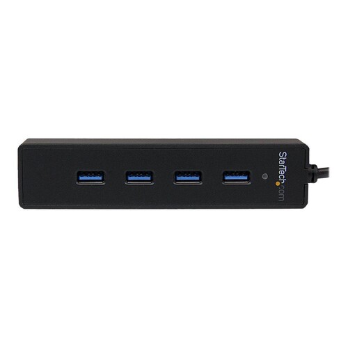 StarTech.com 4 Port USB 3.0 SuperSpeed Hub - Schwarz Produktbild Additional View 3 L