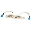 StarTech.com 4 Port USB 2.0 Buchse Slotblech Adapter mit 2x 10-Pin Mainboard Header - USB-Konsole - Produktbild Additional View 1 S