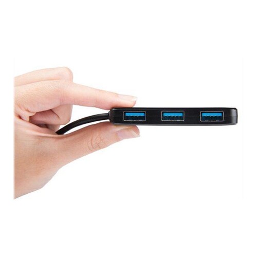 Transcend HUB2 - Hub - 4 x SuperSpeed USB 3.0 Produktbild Additional View 1 L