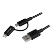 StarTech.com 1m Apple Lightning oder Micro USB auf USB Kabel Produktbild