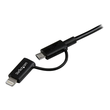 StarTech.com 1m Apple Lightning oder Micro USB auf USB Kabel Produktbild Additional View 4 S