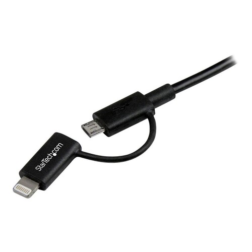 StarTech.com 1m Apple Lightning oder Micro USB auf USB Kabel Produktbild Additional View 4 L