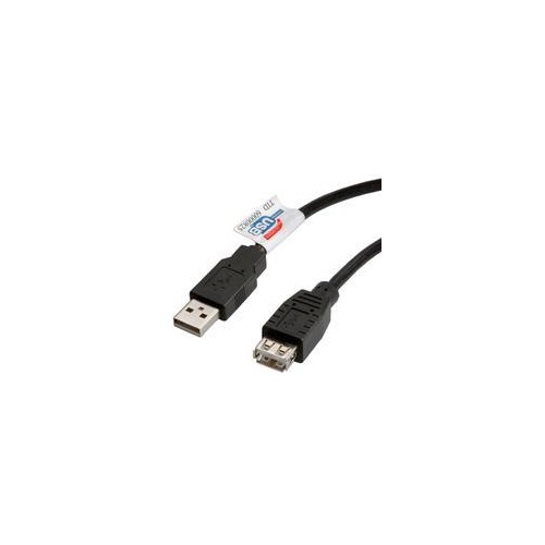 ROLINE USB-Verlängerungskabel - USB Typ A, 4-polig (M) - USB Typ A, 4-polig (W) Produktbild Front View L