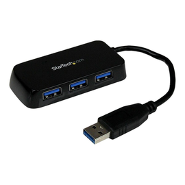 StarTech.com 4 Port USB 3.0 SuperSpeed Hub - Schwarz Produktbild