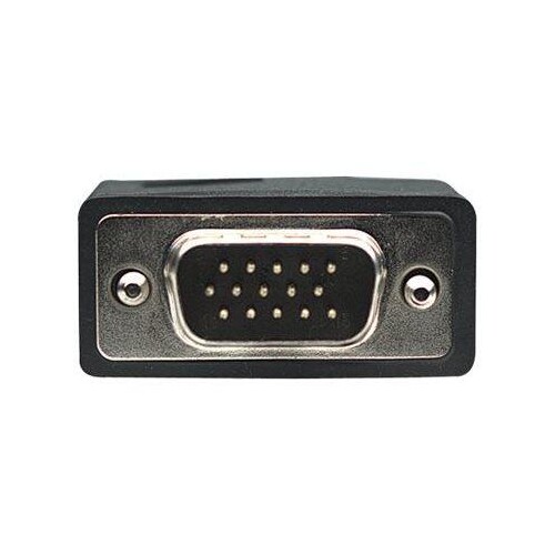 Manhattan VGA Monitor Cable (with Ferrite Cores), 4.5m, Black, Male to Male, HD15, Cable of higher S Produktbild Additional View 1 L