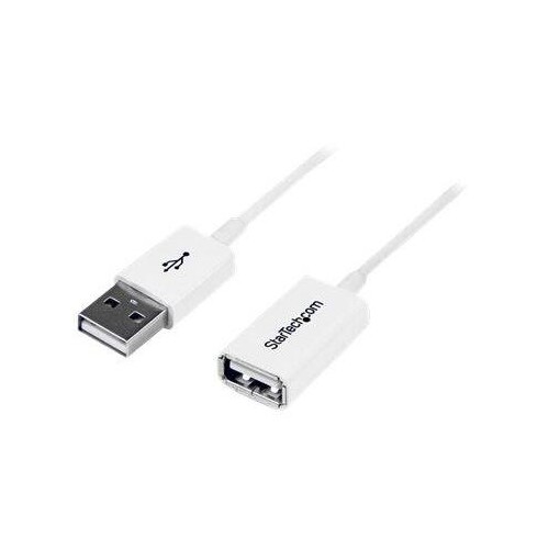 StarTech.com 3m USB 2.0 Verlängerungskabel A auf A - Stecker/Buchse - Weiß - USB A (St) Produktbild