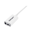 StarTech.com 3m USB 2.0 Verlängerungskabel A auf A - Stecker/Buchse - Weiß - USB A (St) Produktbild Additional View 2 S
