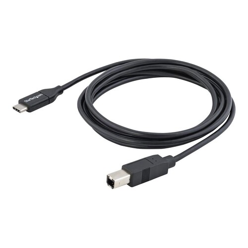 StarTech.com 2m 6ft USB C to USB B Cable - USB 2.0 - USB Type C Printer Cable M/M - USB 2.0 Type-C t Produktbild