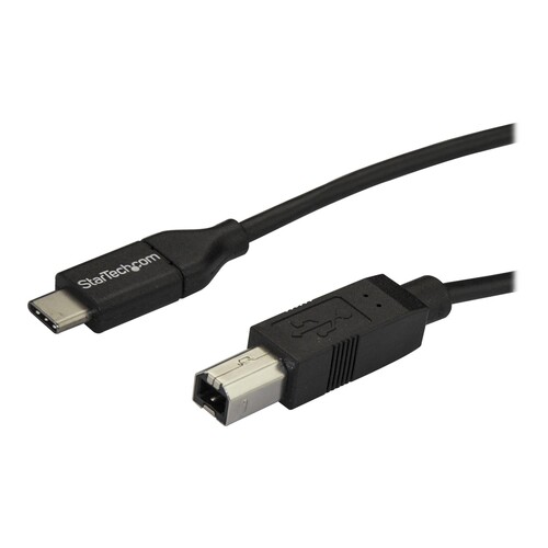 StarTech.com 2m 6ft USB C to USB B Cable - USB 2.0 - USB Type C Printer Cable M/M - USB 2.0 Type-C t Produktbild Additional View 1 L