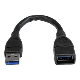 StarTech.com 15cm USB 3.0 Verlängerungskabel - USB 3 Typ A Kabel Verlängerung - Stecker/ Buchse - Sc Produktbild