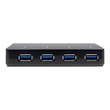 StarTech.com 4 Port USB 3.0 Hub plus dedizierter Ladeanschluss Produktbild Additional View 2 S