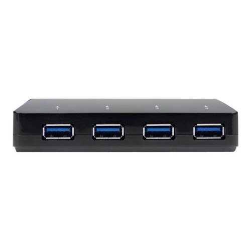 StarTech.com 4 Port USB 3.0 Hub plus dedizierter Ladeanschluss Produktbild Additional View 2 L