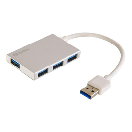 SANDBERG USB 3.0 Pocket Hub - Hub - 4 x SuperSpeed USB 3.0 Produktbild
