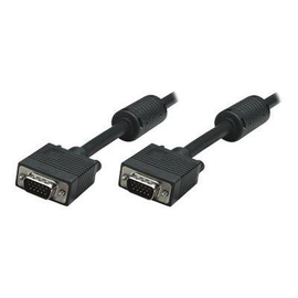 Manhattan VGA Monitor Cable (with Ferrite Cores), 15m, Black, Male to Male, HD15, Cable of higher SV Produktbild