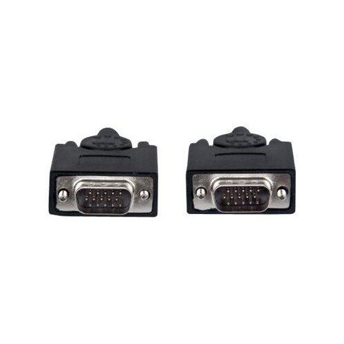 Manhattan VGA Monitor Cable, 20m, Black, Male to Male, HD15, Cable of higher SVGA Specification (ful Produktbild Additional View 2 L