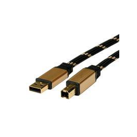 ROLINE Gold - USB-Kabel - USB Typ B (M) zu USB (M) Produktbild