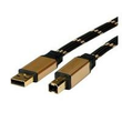 ROLINE Gold - USB-Kabel - USB Typ B (M) zu USB (M) Produktbild