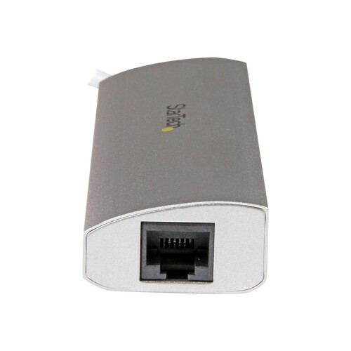 StarTech.com 3 Port mobiler USB 3.0 Hub plus Gigabit Ethernet Produktbild Additional View 3 L