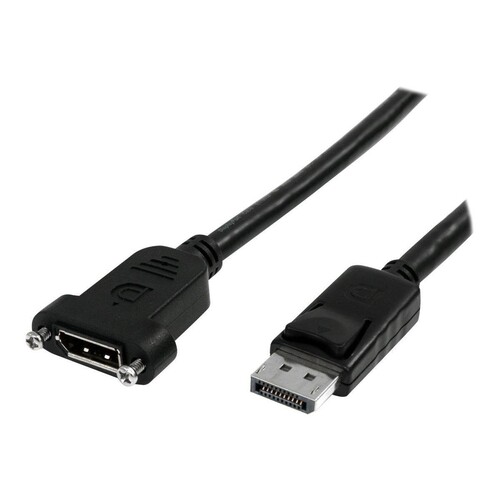 StarTech.com 3 ft / 91 cm 20 pin DP DisplayPort Extension Panel Mount Cable - DisplayPort to Display Produktbild