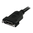 StarTech.com 3 ft / 91 cm 20 pin DP DisplayPort Extension Panel Mount Cable - DisplayPort to Display Produktbild Additional View 1 S
