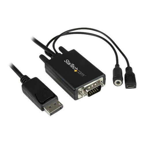 StarTech.com 2m DisplayPort auf VGA Adapterkabel mit Audio - DP zu VGA Konverter - 1920x1200 - Displ Produktbild
