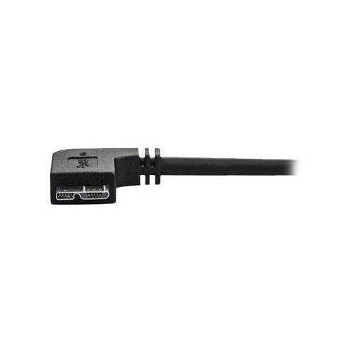 StarTech.com 1m Slim Micro USB 3.0 Kabel linksgewinkelt - USB 3.1 Gen 1 (5 Gbit/s) Produktbild Additional View 1 L