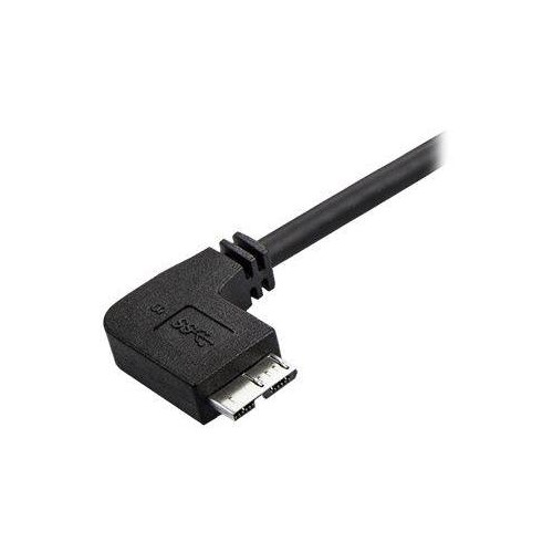 StarTech.com 1m Slim Micro USB 3.0 Kabel linksgewinkelt - USB 3.1 Gen 1 (5 Gbit/s) Produktbild Additional View 3 L