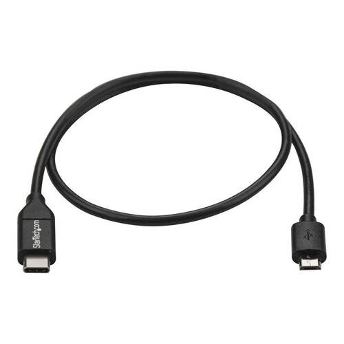 StarTech.com 0.5m USB-C Micro-B Kabel - USB 2.0 - USB-C zu Micro USB Ladekabel - USB 2.0 Typ C zu Mi Produktbild