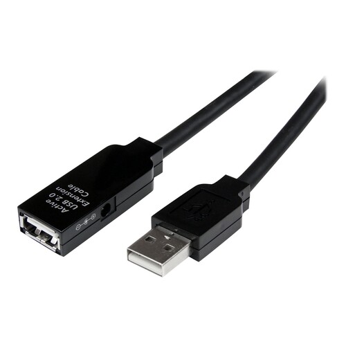 StarTech.com 25m aktives USB 2.0 Verlängerungskabel - St/Bu - USB Reapeater / Signalverstärker Kabel Produktbild